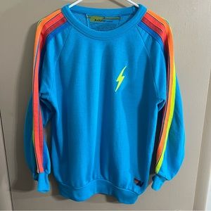 Aviator Nation Neon Blue Sweatshirt